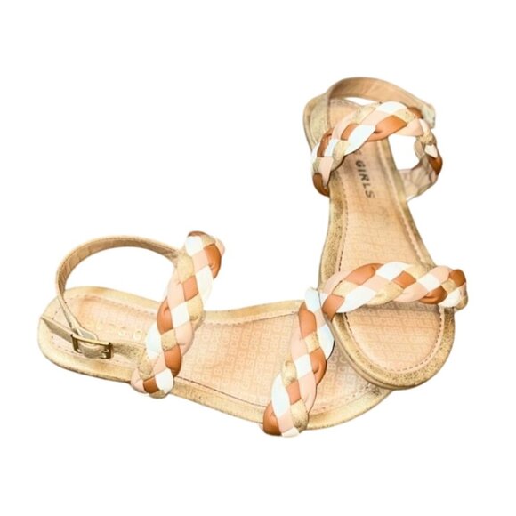 BCBG Big Girls Braided Sandals Size 5 - Picture 1 of 8